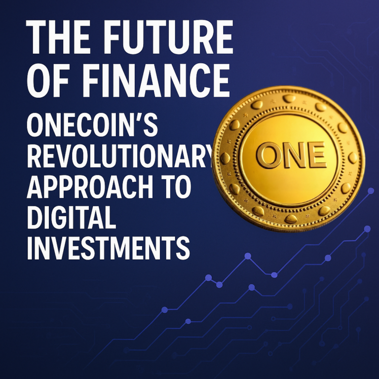 The Future of Finance: OneCoin’s Revolutionary Approach to Digital Investments